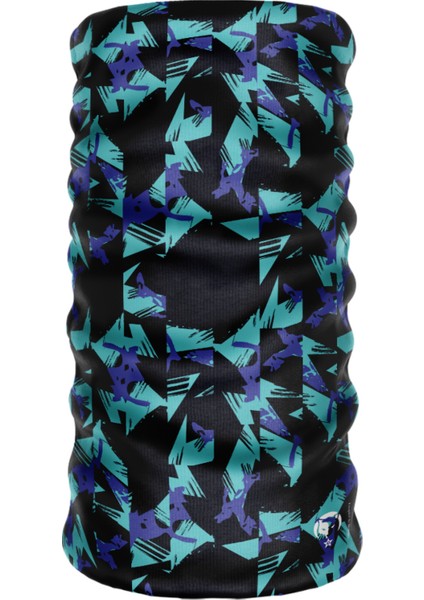 Dijital Desing Blue Extreme Slaemless Sporcu Mavi Boyunluk Bandana Balaclava