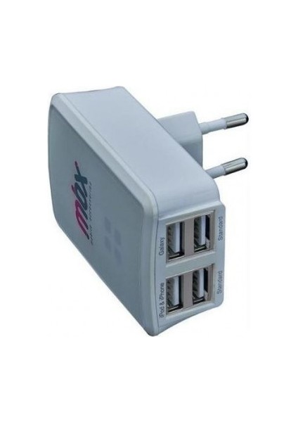 4'lü USB Sarj Başlık