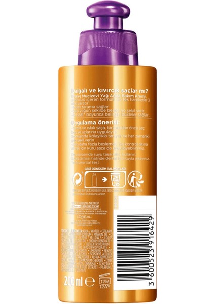 Loreal Paris L'oreal Paris Elseve Amla Bukle Belirginleştirici Saç Bakım Kremi 200 Ml Saç Kremi modelleri