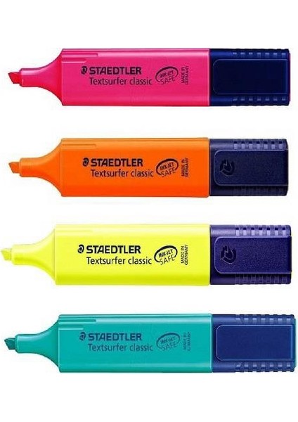 textsurfer Classic Fosforlu Kalem Seti 4'lü Paket