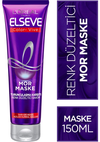 Loreal Paris L'oreal Paris Elseve Turunculaşma Karşıtı Mor Maske 150 Ml Saç Maskesi