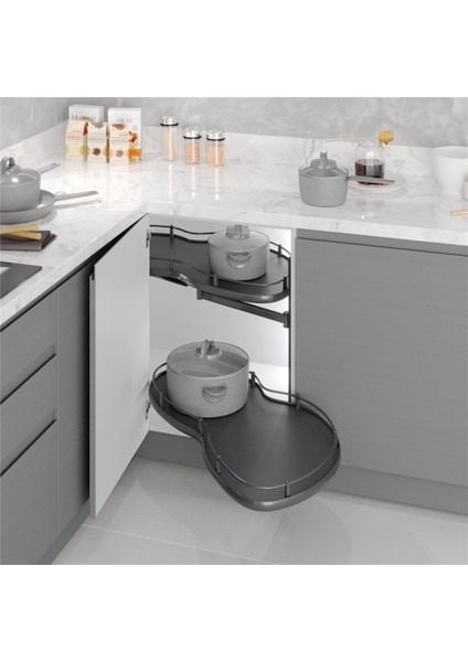 Antrasit Döner Tablalı Körköşe Mekanizması S-3013-A - Ücretsiz Kargo fiyatları