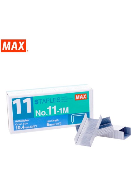 Max No.11-1m Zımba Teli 1 Paket 10 Kutu