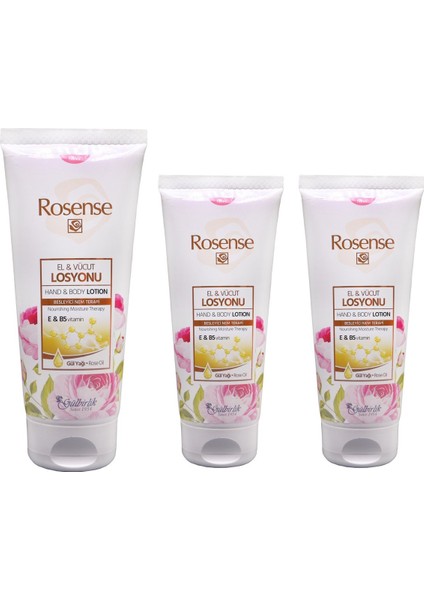El ve Vücut Losyonu 200 ml 3 Adet