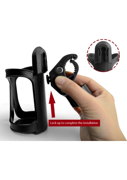 Buffer® Bebek Arabası Bisiklet Uyumlu Ayarlanabilir Şişe Biberon ve Suluk Tutucu