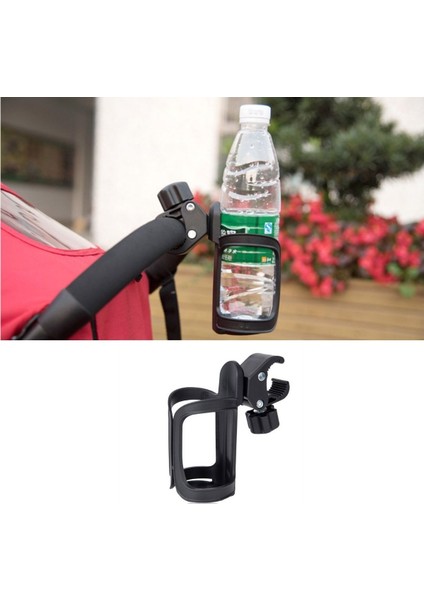 Buffer® Bebek Arabası Bisiklet Uyumlu Ayarlanabilir Şişe Biberon ve Suluk Tutucu