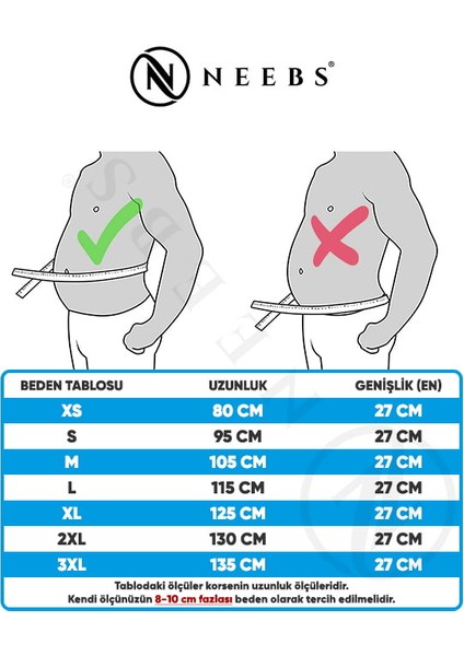 Unisex Termal Korse Ekstra Geniş Bel Korse fırsatları