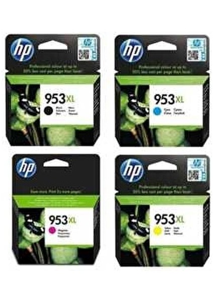 Hp 953XL 4 Renk Set Kartuş