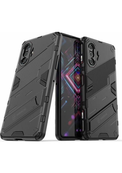 EX Beauty Xiaomi Redmi K40 Için Tasarımlı Pc + Tpu Düşmeye Dayanıklı Telefon Kılıfı - Siyah (Yurt Dışından) fiyatları