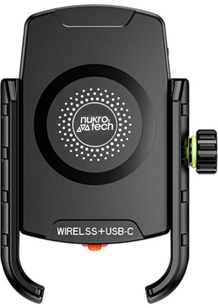 Sf Plus Wireless Şarjlı ve Type C Girişli Motosiklet Telefon Tutucu