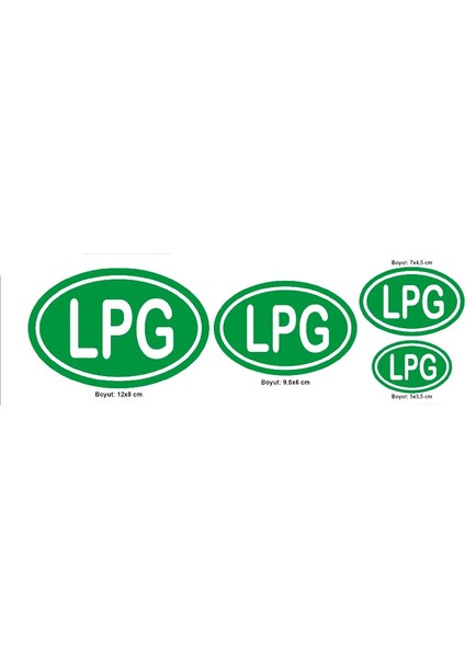 Lpg İşareti Sticker Etiketi