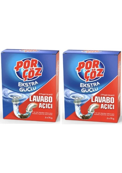 Ekstra Güçlü Lavabo Açıcı Granül 4 x 70 gr