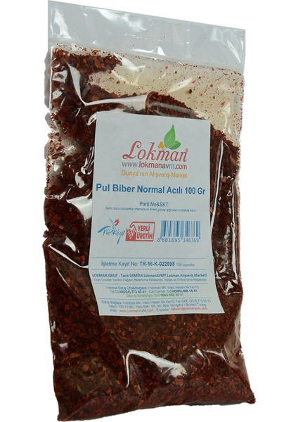 Pul Biber Normal Acılı 100 gr