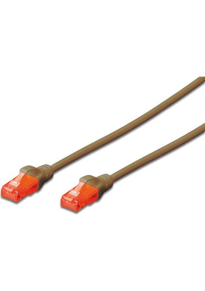 Digitus DK-1614-050/BR 5 mt Cat6 AWG26/7 U/utp Kahverengi Patch Cord Kablo