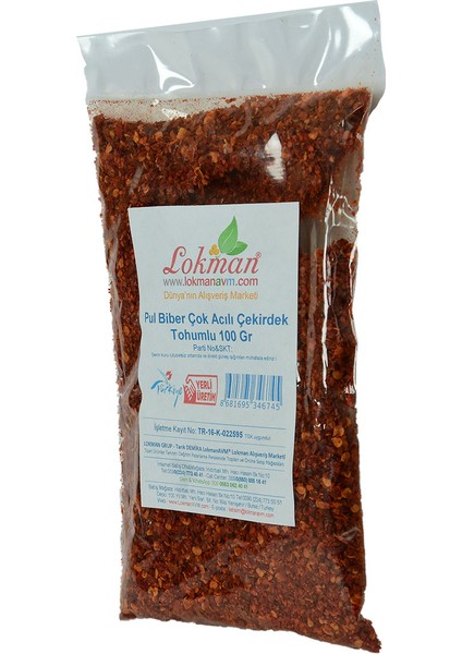 Pul Biber Çok Acılı Çekirdek Tohumlu 100 gr fırsatları