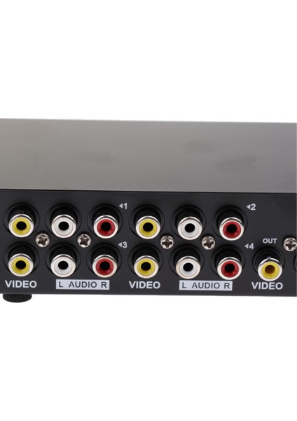 1 Giriş 4 Çıkış Bağlantı Noktası Av Ses Video Anahtarı DVD Stb Için Adaptör Kompozit (Yurt Dışından) modelleri