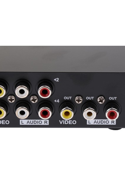 1 Giriş 4 Çıkış Bağlantı Noktası Av Ses Video Anahtarı DVD Stb Için Adaptör Kompozit (Yurt Dışından) fırsatları