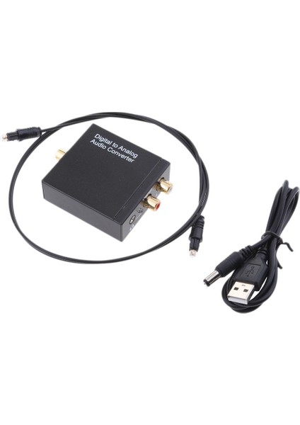 Optik Coax Toslink Dijital Analog Dönüştürücü Rca L / R Aux Ses Adaptörü (Yurt Dışından)