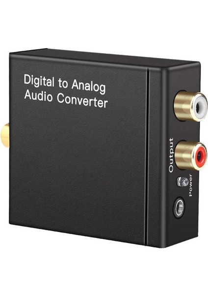 Optik Coax Toslink Dijital Analog Dönüştürücü Rca L / R Aux Ses Adaptörü (Yurt Dışından)