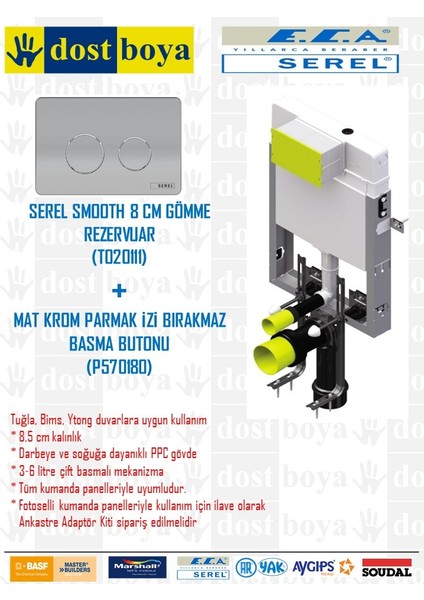 Gömme Rezervuar Met.ayk.yuv.par.krom