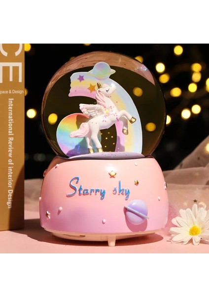 Unicorn Işıklı Müzikli Kar Motorlu Kar Küresi Büyük Boy fiyatları