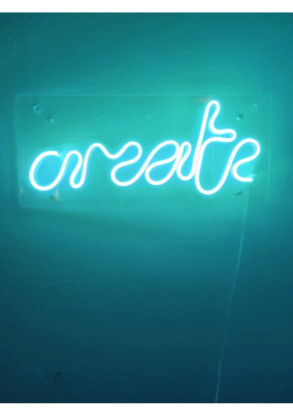 Create Neon Şekiller Işaret Neon LED Dekoratif Duvar Aydınlatması Neon Duvar Yazısı
