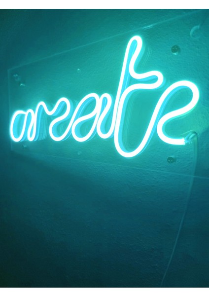 Create Neon Şekiller Işaret Neon LED Dekoratif Duvar Aydınlatması Neon Duvar Yazısı