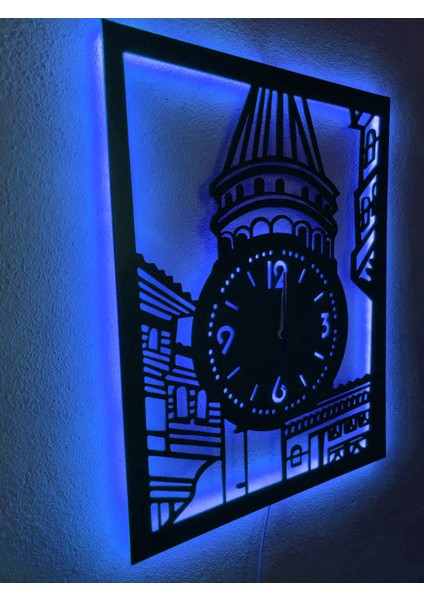 Galata Kulesi LED Işıklı Duvar Saati fırsatları