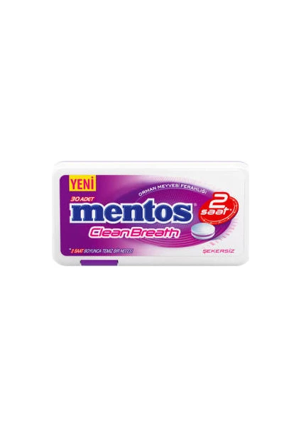 Mentos 2h Clean Breath Orman Meyveli Şeker 30'lu