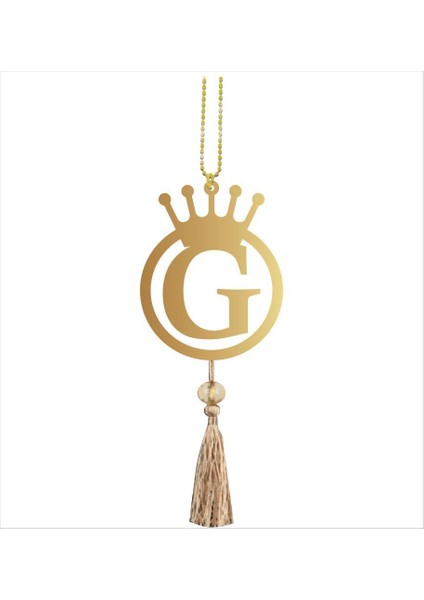 G Harfi Tasarım Çift Taraflı G Yazılı Harf Pleksi Araba Dikiz Aynası Süsü