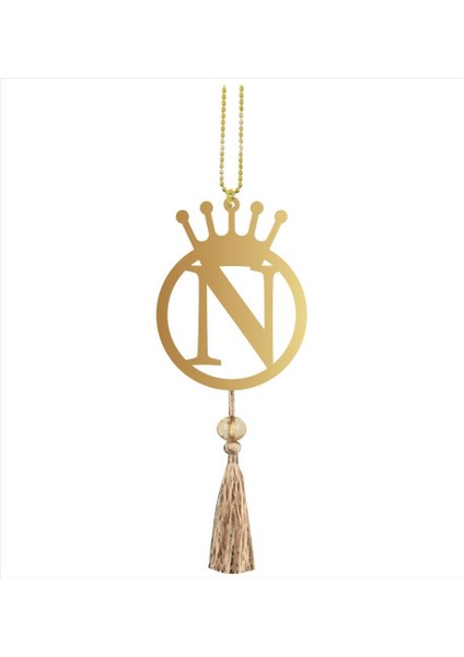 N Harfi Tasarım Çift Taraflı N Yazılı Harf Pleksi Araba Dikiz Aynası Süsü