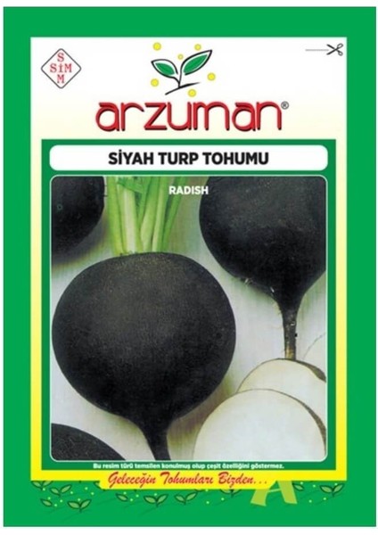 Siyah Turp Sebze Tohumu 25 gr