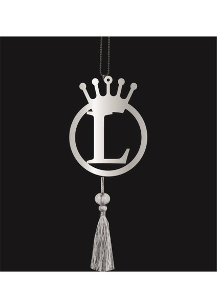 L Harfi Tasarım Çift Taraflı L Yazılı Harf Pleksi Araba Dikiz Aynası Süsü