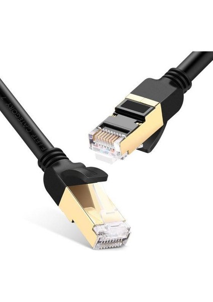 PX-CAT73M Altın Uçlu Siyah Cat7 Ethernet Kablo 3 mt Gigabit