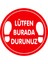Lütfen Burada Durunuz 10X10 cm ve Pandemi Için Yapıştırma Baskı Etiket 1
