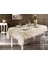 Pera Lüx Dantelli Kadife Kumaş Bej Masa Örtüsü Dikdörtgen 160x220 cm - 932 1