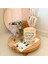 Doğal Ayaklı Ahşap Sunum Standı Tahtası Natural Renk 24 cm. 1