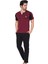 Donex 2601 Erkek Kısa Kol Pijama Takımı M - Bordo 1