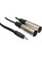 3.5 mm Stereo Erkek- 2 Xlr Erkek Kablo 5 mt 1