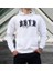 Kapüşonlu B.h.v.r Göğüs Baskılı 4 Iplik Şardonlu Pamuk Dokuma Oversize Yeni Tarz Erkek Sweatshirt 1