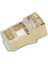 Asian Tech Store Cat6 RJ45 Jack Topraklı Gold 1