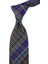 Marcucci Style Kahve Ekose Desen Italyan Ipek Kravat İK963 1
