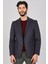 Erkek Slim Fit Spor Yün Ceket 0141004 Lacivert 3