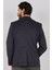 Erkek Slim Fit Spor Yün Ceket 0141004 Lacivert 5