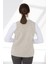 Kadın Çelik Örgü Cebi Fermuarlı Düz Triko Yelek 02421003 K.bej 5