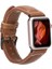 Apple Watch Uyumlu Deri Kordon 42-44-45MM Nm1-As4 Açık Taba 1