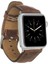 Apple Watch Uyumlu Deri Kordon 38-40-41MM G2 Kahverengi 1