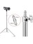 LS-400 Plus Kalın Metal Işık Ayağı Gümüş 4 Metre 1