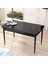 Concept Nef Serisi 70 x 114 Cm, Açılabilir Mdf Mutfak Masa Takımı, Siyah Mermer Desen Masa ve 4 Sandalye 2