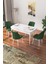 Concept Nef Serisi 70 x 114 Cm, Açılabilir Mdf Mutfak Masa Takımı, Beyaz Masa ve 4 Sandalye 1